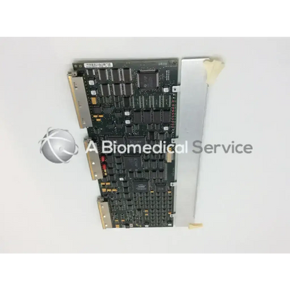 Black electronic circuit board with silver metal bracket on right side for philips ultrasound general m2409-60060