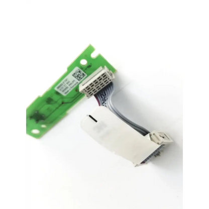 Green circuit board with white connector and gray ribbon cable for phillips m8065-67041 patient monitor switch medical bulb parts