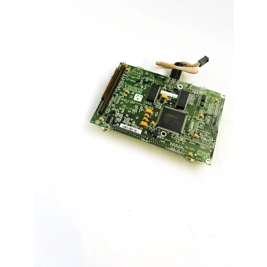 Green phoenixbios d486 circuit board with black integrated circuits and yellow capacitors for reliable performance