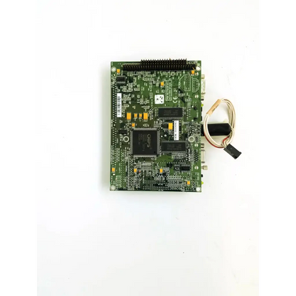 Phoenixbios d486 circuit board with green PCB, black integrated circuits, and yellow connectors for computing use