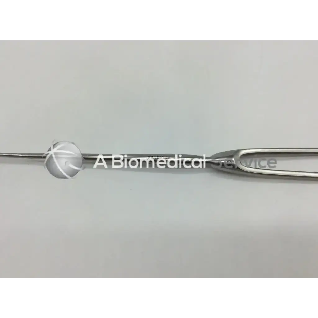Stainless steel cushing vein retractor with polished slender shaft and curved open-ended tip for vein surgery