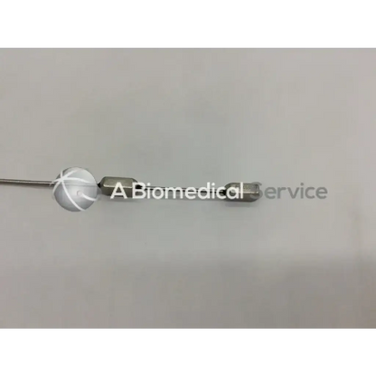 Silver stamey needle with spherical translucent head and metallic shaft angled 15 deg ac5-294 121322sm