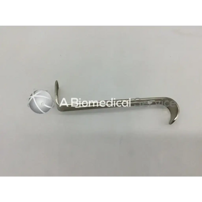 Pilling 351670 stainless steel multipurpose center blade retractor with curved l-shaped smooth reflective surface