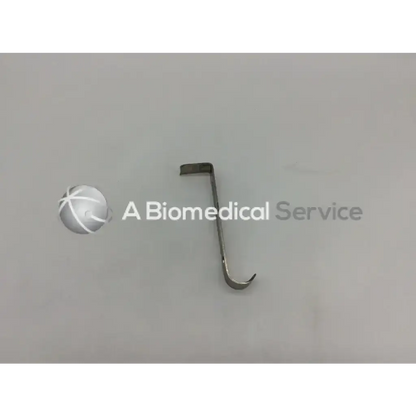 Silver metallic surgical hook with curved l-shaped design in pilling 351671 multipurpose center blade product