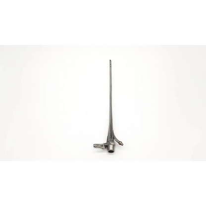 Silver surgical retractor with elongated shaft and multi-arm base for tissue holding in pilling 5x30 bronchoscope da54-14