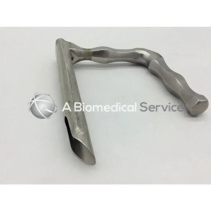 Stainless steel pilling 52-2205 laryngoscope tracheacsope adult with wavy ergonomic handle and straight tapered blade