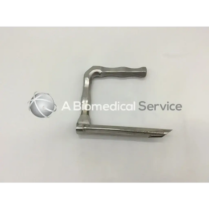 Stainless steel pilling 52-2205 laryngoscope with curved handle and angled blade for tracheacsope adult use