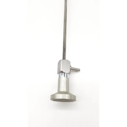Silver surgical arthroscope 90° da46-83 with slender metallic shaft and hexagonal joint housing for precise visualization