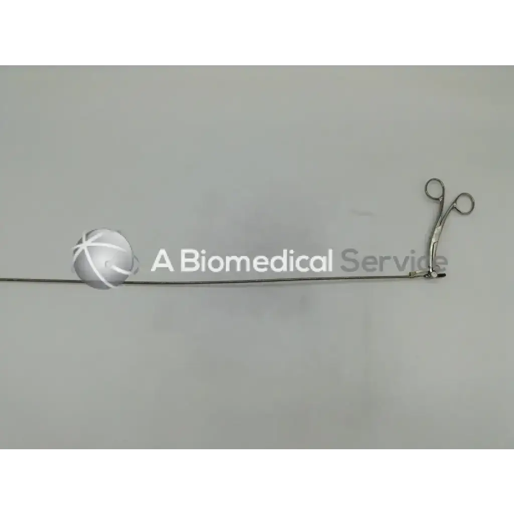 Silver pilling-phila surgical 506109 grasping forceps with long slender shaft and curved handles for precision grip