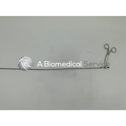 Silver pilling-phila surgical 506109 grasping forceps with long slender shaft and curved handles for precision grip