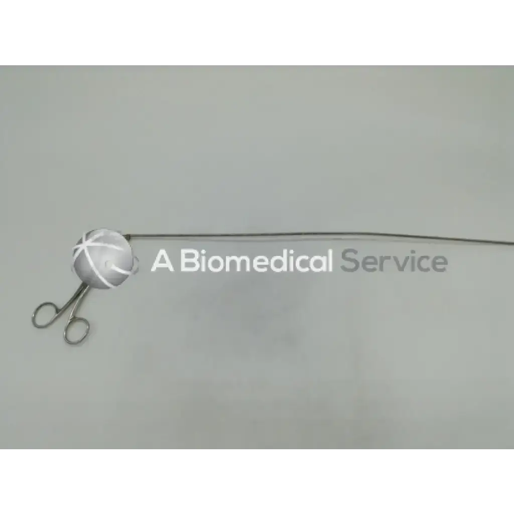 Silver pilling-phila surgical 506109 grasping forceps with spherical cross-hatched handle and thin wire ad5=528 box=9