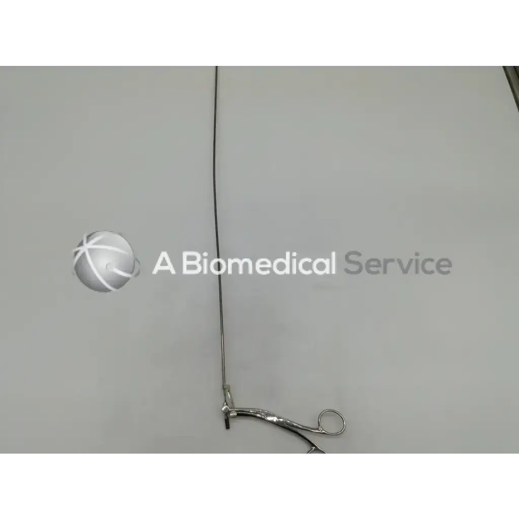 Silver pilling-phila surgical 506109 grasping forceps with long slender shaft and curved handles for precision grip