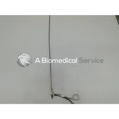 Silver pilling-phila surgical 506109 grasping forceps with long slender shaft and curved handles for precision grip