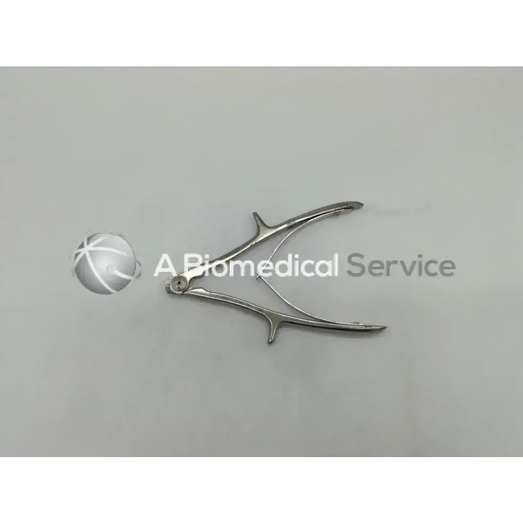 Silver surgical forceps with sleek metallic finish and precision jaws shown next to pioneer 400 410 cable cutter ad5=556 box=10