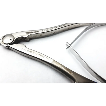Silver pioneer cable cutter model 400-607 with sharp steel blades designed for precise pioneer cable cutting tasks