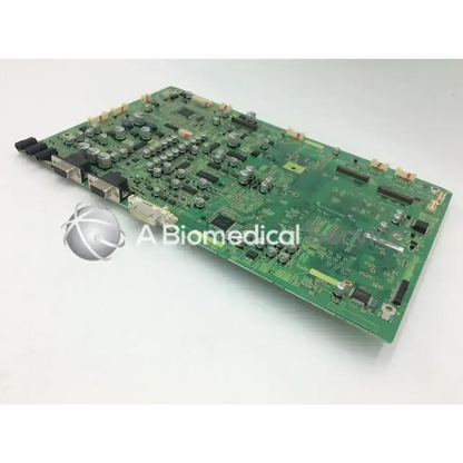 Green rectangular circuit board with electronic components for pioneer plasma tv anp2171-a aww1201 2403b model back side
