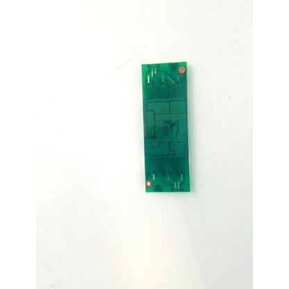 Green rectangular circuit board with copper traces and mounting holes for pis corp at-6150 rev a inverter