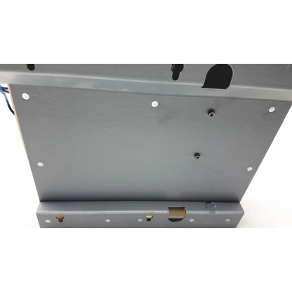 Gray metal appliance base with circular mounting holes and rectangular cutout for planmeca intra psu2 bbbb2-1 model