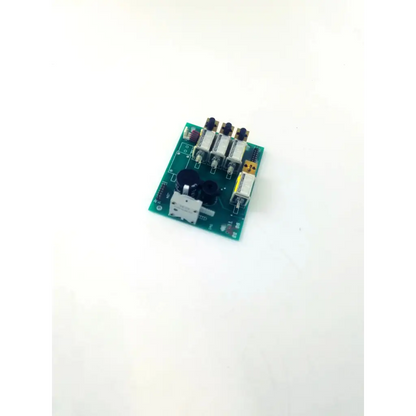 Green printed circuit board valve module bbcb2-12 with silver and black electronic components mounted on it
