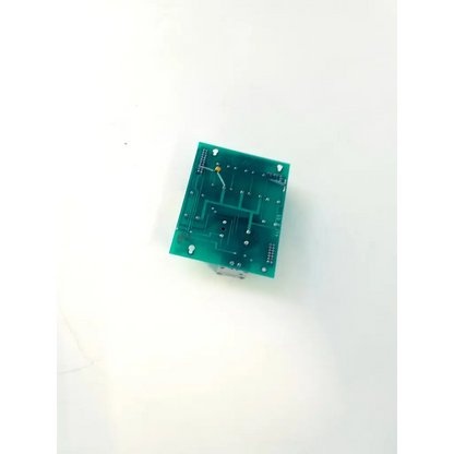 Green rectangular valve module bbcb2-12 circuit board with silver solder points and small yellow component for module 22523sm