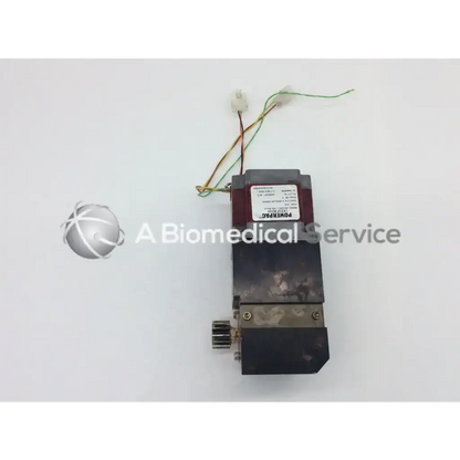 Black and maroon powerpac k31hrll-lnk-ns-01 1.8 degree step motor valve with wiring and white brand label