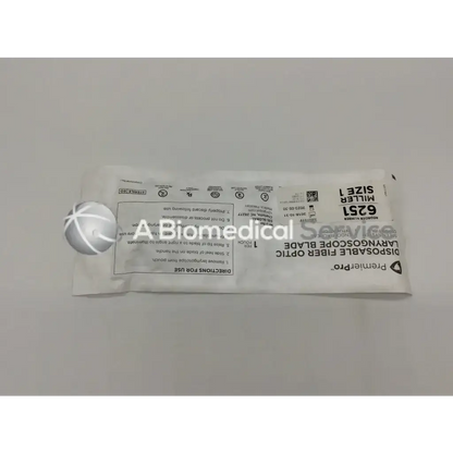 White packaged premierpro 6251 disposable fiber optic laryngoscope blade miller size 1 optic laryngoscope blade