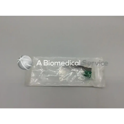 PremierPro 6251 disposable fiber optic laryngoscope blade miller size 1 with green tip and metallic parts in clear sterile wrap