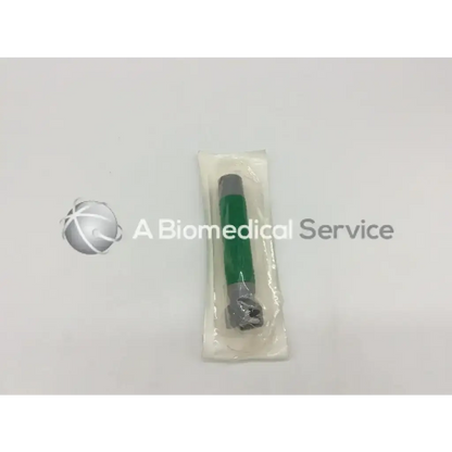 Premierpro 6291 penline led disposable fiber optic laryngoscope handle green and gray in clear plastic packaging