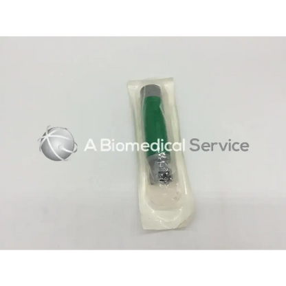 PremierPro 6292 green-handled disposable fiber optic laryngoscope handle medium in clear plastic packaging