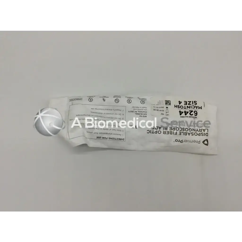 PremierPro Disposable Fiber Optic Laryngoscope Blade 6244