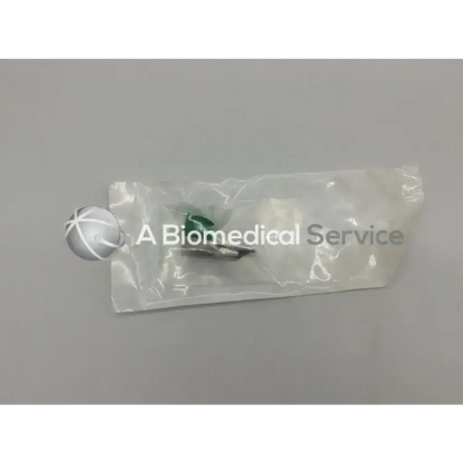 Premierpro fiber optic metal disposable laryngoscope blade 62500 miller size 00 in green and silver sealed package