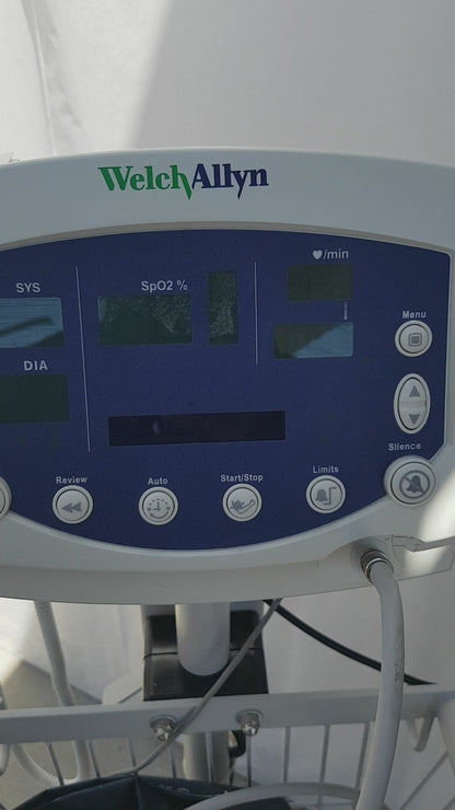 Welch Allyn 53NTO Vital Signs Monitor with Rolling Stand and Accessories