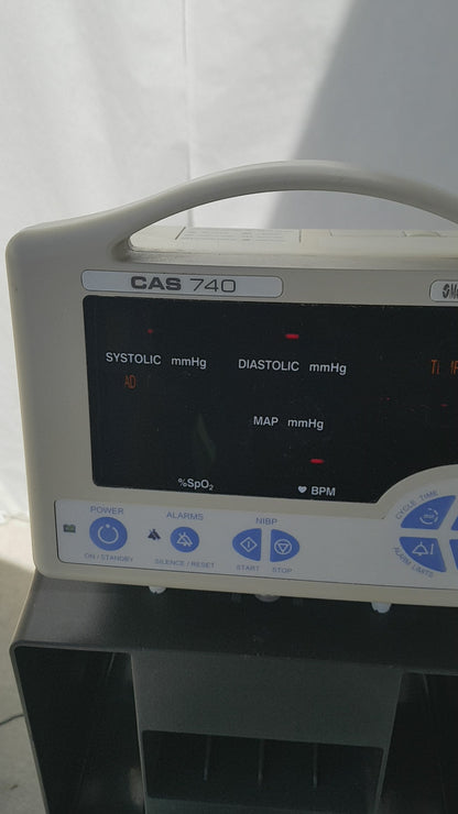 CAS 740 Vital Signs Monitor with Masimo SET SpO2 and Rolling Stand
