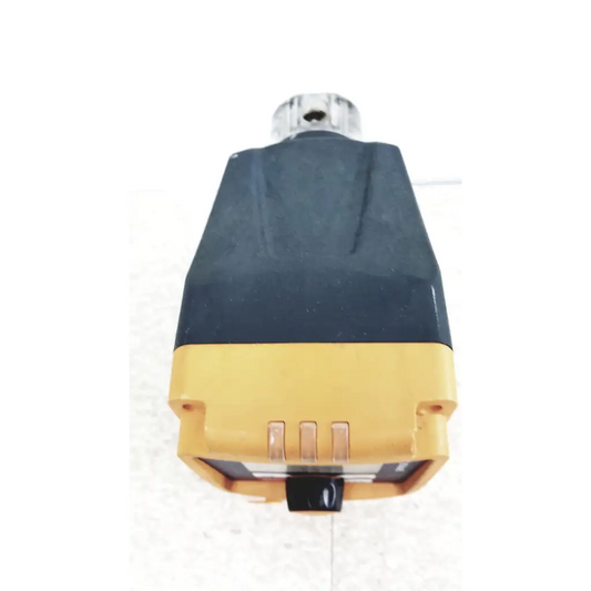 Yellow and black dewalt battery pack with clear plastic cap for promient gamma x gmxa 1602 diaphragm metering pump