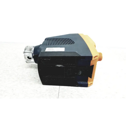 Black and yellow ProMinent Gamma X GMXA 1602 solenoid diaphragm metering pump with metallic connector for precise dosing