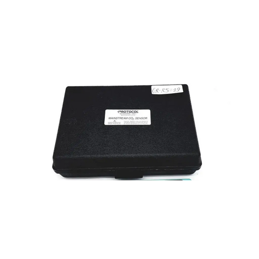 Black hard shell case for protocol mainstream co2 sensor set by protocol systems inc refurbished product packaging