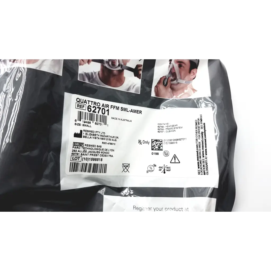 Load image into Gallery viewer, Quattro Air Full Face Mask Small - Medical parts