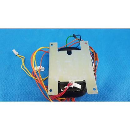 Beige metal core power transformer with black core and colorful wires for topcon trc-nw6s retinal camera