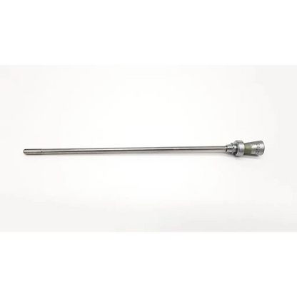 R wolf 8855.15 4.5mm silver surgical obturator with slender polished metallic shaft and threaded cylindrical handle end