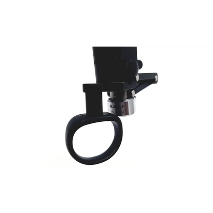 Black plastic handle with silver metallic connector and engraved markings on r wolf passive action working element ref 8654.224