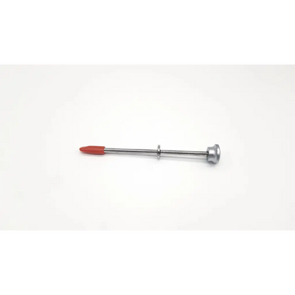 Silver wolf surgical 5.5mm trocar with red-tipped handle and rounded metallic end for precision surgical use