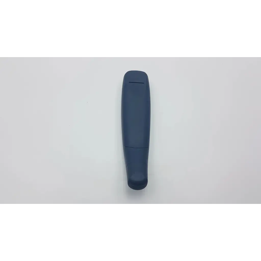 Dark blue plastic remote control with sleek rounded edges for readingpen advanced edition device use