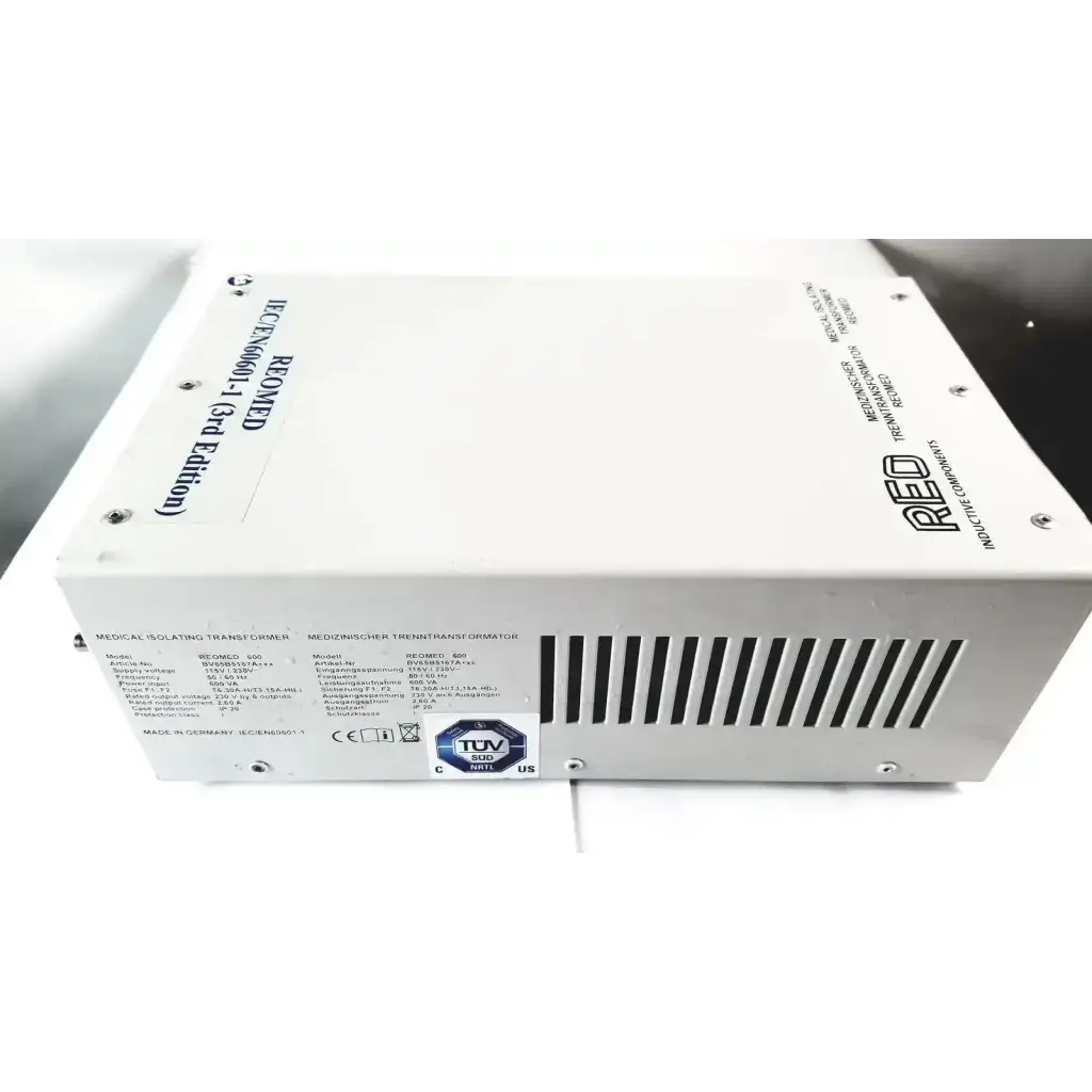 REO Reomed 600 IEC/EN60601-1 Medical Isolating Transformer 3rd Edition Medical Isolating Transformer, second-hand product photo 6