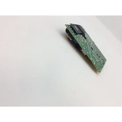 Green printed circuit board with black components and silver soldered traces for aoc 912sw power repair kit capacitors 715g1899-1-l