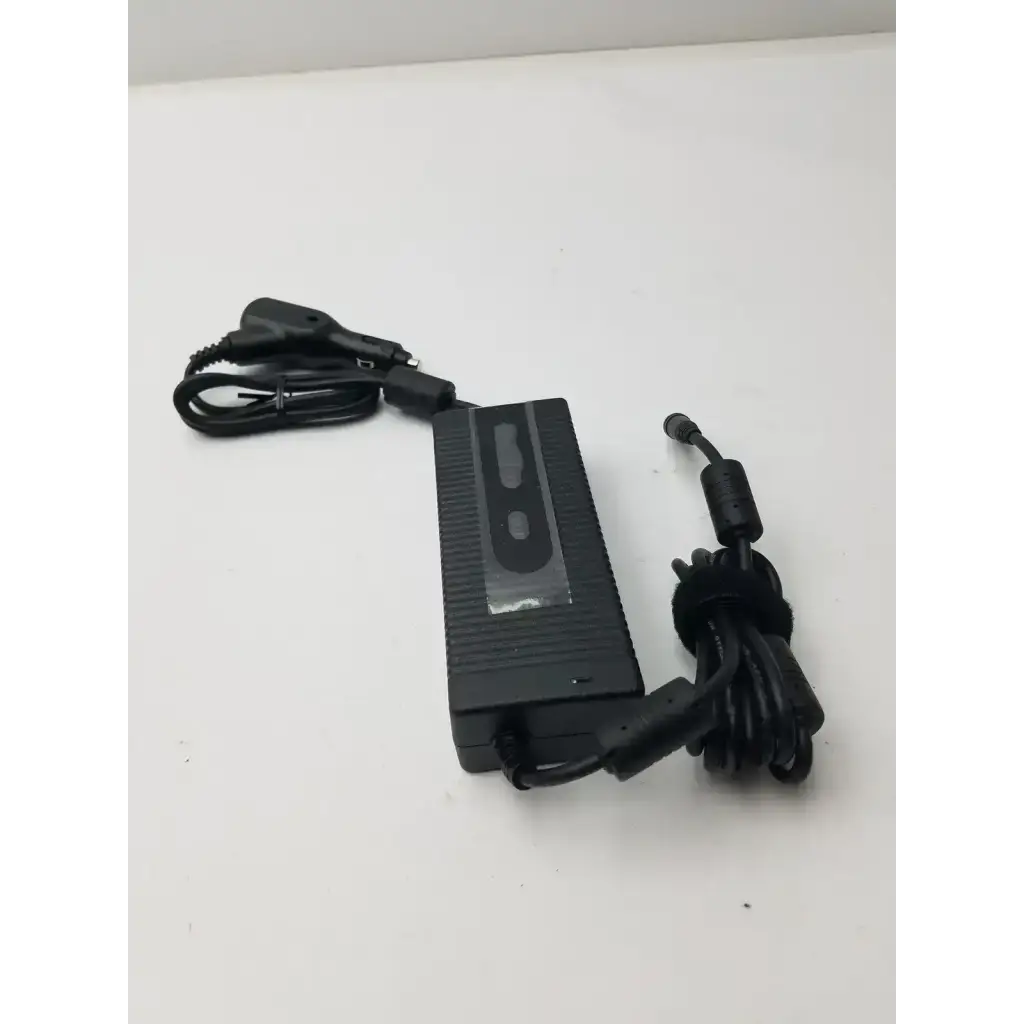 Black plastic resmed 90w r370-7231 90w dc adapter with car plug and coiled power cable for laptops