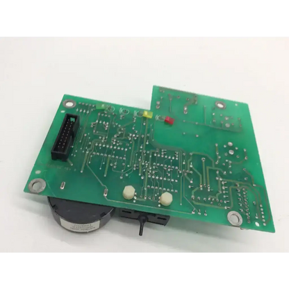 Green printed circuit board with black connectors and white cylindrical components for respironics millennium 5lpm replacement circuit