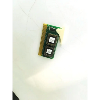 Rev a 0388-00-0574 circuit board bbcb3-10b features a green board with two black integrated circuits and gold edge connector