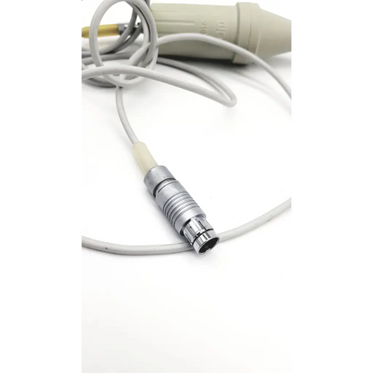 Gray medical-grade lithotripter probe cable with metallic ribbed connector for richard wolf lithotripter probe da46-34