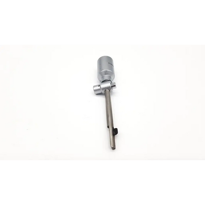 Silver-colored metal surgical nasal instrument with cylindrical head and adjustable handle by richard wolf