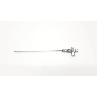 Richard Wolf 8302.12 trocar needle with stainless steel slender shaft and t-shaped handle featuring engraved markings